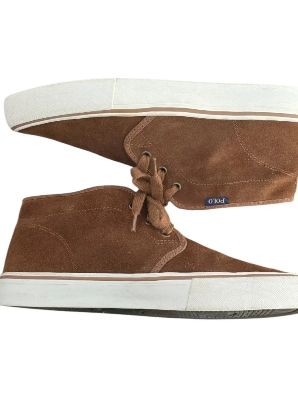 Polo Ralph Lauren Men's Makyn Chukka Preppy Sport Ankle Suede Shoes. Size 10.5 D